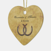 Rustikale Hufeisen erschüttert BG Keramikornament (Links)