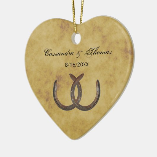 Rustikale Hufeisen erschüttert BG Keramikornament (Links)