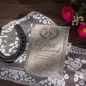 Rustikale Hufeisen Essen Drink Verheiratet Hochzei Einladung