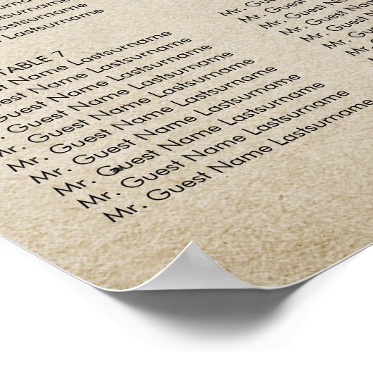 Rustikale Hufeisen für Hochzeiten Poster (Ecke)