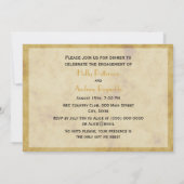 Rustikale Hufeisen gestört BG H Verlobung Einladung (Rückseite)