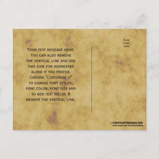 Rustikale Hufeisen gestört BG Save the Date Ankündigungspostkarte (Rückseite)