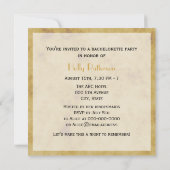 Rustikale Hufeisen gestört BG SQ Bachelorette Einladung (Rückseite)