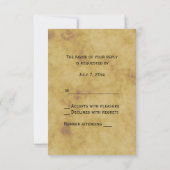 Rustikale Hufeisen gestört BG-UAWG RSVP Karte (Rückseite)