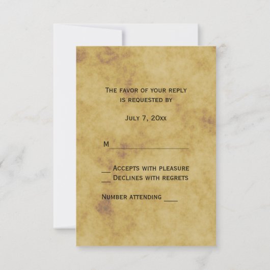 Rustikale Hufeisen gestört BG-UAWG RSVP Karte (Rückseite)