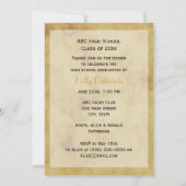 Rustikale Hufeisen gestört BG V Abschluss Einladung (Rückseite)