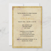 Rustikale Hufeisen gestört BG V Babydusche Einladung (Rückseite)