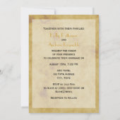 Rustikale Hufeisen gestört BG V Hochzeit Einladung (Rückseite)