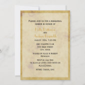 Rustikale Hufeisen gestört BG V Probe Din Einladung (Rückseite)