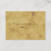 Rustikale Hufeisen gestörte BG-Escortkarten Platzkarte (Rückseite)