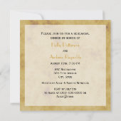 Rustikale Hufeisen gestörte Probe BG SQ Einladung (Rückseite)