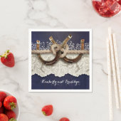 Rustikale Hufeisen Hochzeit der Hochzeitsnacht aus Serviette (Beispiel)