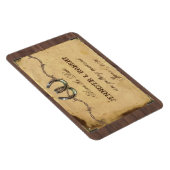 Rustikale Hufeisen Hochzeit retten das Datum Magnet (Rechte Seite)