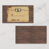 Rustikale Hufeisen Hochzeiten Platzkarten (Vorne/Hinten)