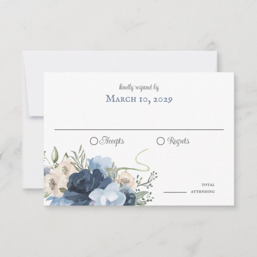 Rustikale Hufeisen und Blume Einladung (Vorderseite)