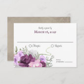 Rustikale Hufeisen und Blume Einladung aus Braunho (Vorne/Hinten)