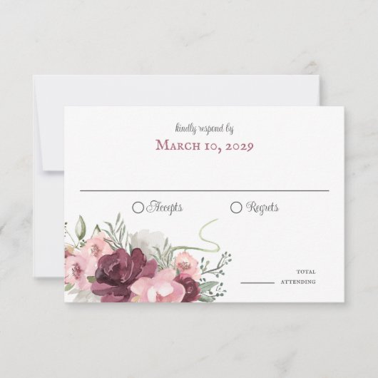 Rustikale Hufeisen und Blume Einladung aus Braunho (Vorderseite)