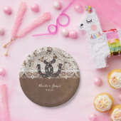 Rustikale Hufeisen und Hochzeitsslilien für Teller (Party)