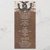 Rustikale Hufeisen und Spitzen-Western Programm (Rückseite)