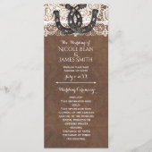 Rustikale Hufeisen und Spitzen-Western Programm (Vorderseite)