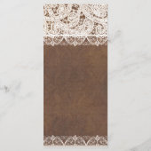 Rustikale Hufeisen und Western-Karte des Spitzenla Menükarte (Rückseite)