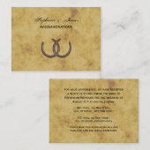 Rustikale Hufeisen Unterkünfte in BG gestört Begleitkarte (Vorne/Hinten)