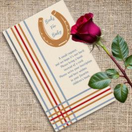 Rustikale Hufeisenbücher für Western Begleitkarte