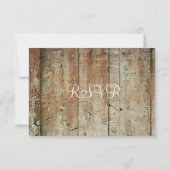 Rustikale Hufeisenhufeisenhupen RSVP Karte (Rückseite)