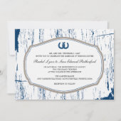 Rustikale Hufeisenverheiratung Einladung (Vorderseite)