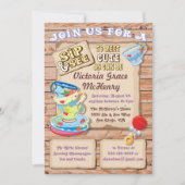 Rustikale Hüfte und neue Baby-Einladung Einladung (Vorderseite)