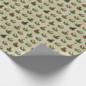 Rustikale Hühner Altes Saint Chick Geschenkpapier (Ecke)