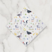 Rustikale Hühner | Babyparty Geschenkanhänger (Rückseite)