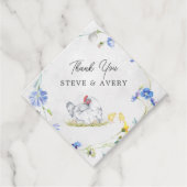 Rustikale Hühner | Babyparty Geschenkanhänger (Vorderseite)