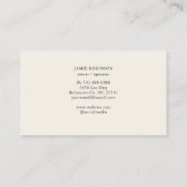 Rustikale Hühner Hühner Bauer Visitenkarte (Rückseite)