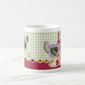 Rustikale Hühner und Ostergeschenke Kaffeetasse (Mittel)