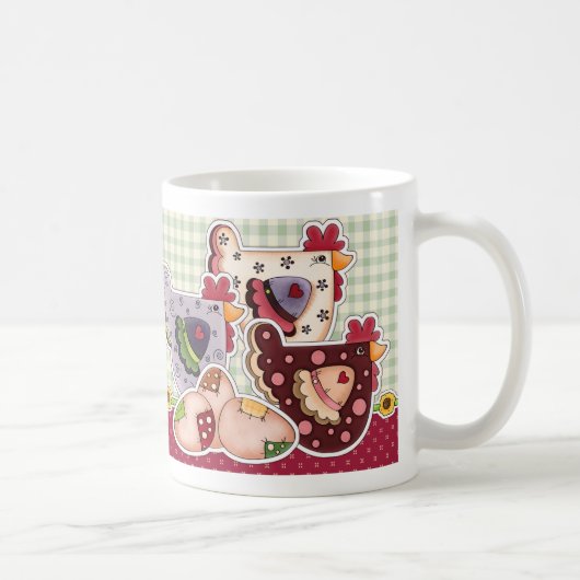 Rustikale Hühner und Ostergeschenke Kaffeetasse (Rechts)