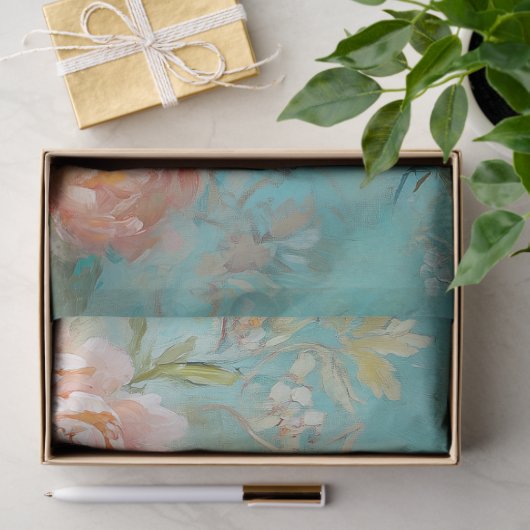 Rustikale Hühnerdraht-Korbgeweih-Peonies-Dekoupage Seidenpapier (Geschenk)