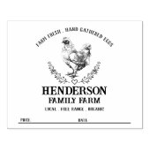 Rustikale Hühnereier Briefmarke Gummistempel (Prägung)