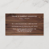 Rustikale Hühnerfarm Frische Eier Aquarell Visitenkarte (Rückseite)