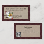 Rustikale Hühnerfarm Frische Eier Visitenkarte (Vorne/Hinten)