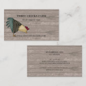 Rustikale Hühnerfarm Frische Eier Visitenkarte (Vorne/Hinten)