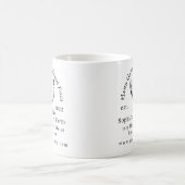 Rustikale Hühnerfarm Geschäft Schwarze Text Tasse (Mittel)