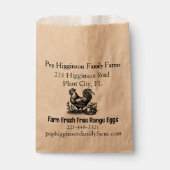Rustikale Hühnerfarm Geschenktütchen (Vorderseite)