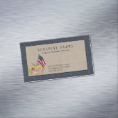 Rustikale Hühnerfarm Magnetische Visitenkarte (Beispiel)