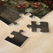 Rustikale Hühnerhenne mit Hühnern Puzzle (Seite)