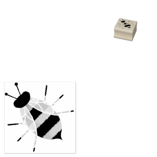 Rustikale Hummel Honey Bee Rubber Craft Briefmarke Gummistempel (Stempel)