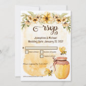 Rustikale Hummel Rustikale Hochzeit RSVP Einladung (Vorderseite)