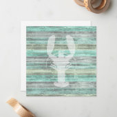 rustikale Hummer-Dekorationskarte Mitteilungskarte (Vorderseite/Rückseite Beispiel)