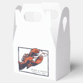 Rustikale Hummer-Gastgeschenk Hochzeit Geschenkschachtel (Geöffnet)