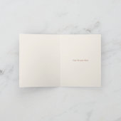 Rustikale Hummer Terracotta Beach Hochzeit Dankeskarte (Innenseite)